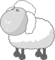 (c) <A href="http://commons.wikimedia.org/wiki/File:Sheep_in_gray.svg">Michał Pecyna</A>